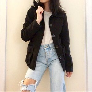 H&M Short Black Coat